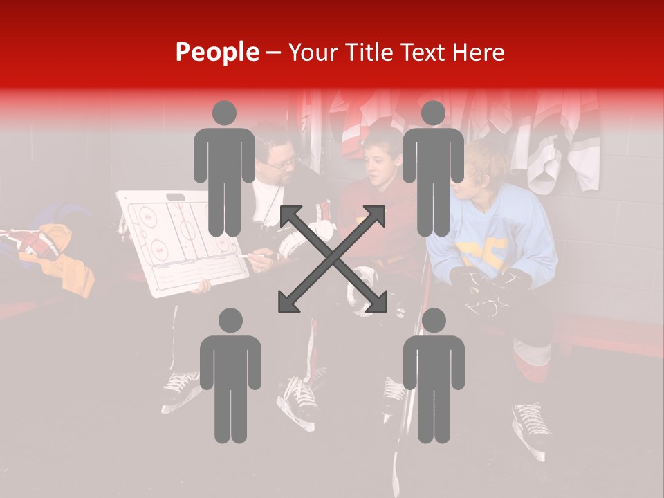 Equipment Rink Kid PowerPoint Template