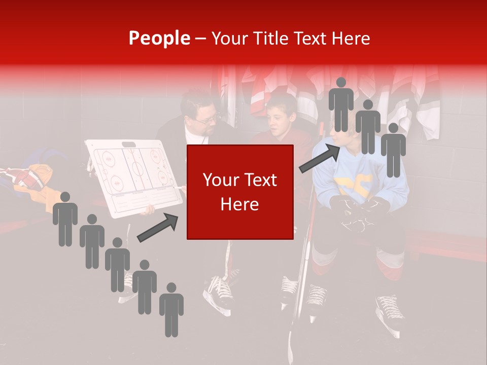 Equipment Rink Kid PowerPoint Template