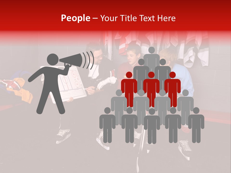 Equipment Rink Kid PowerPoint Template