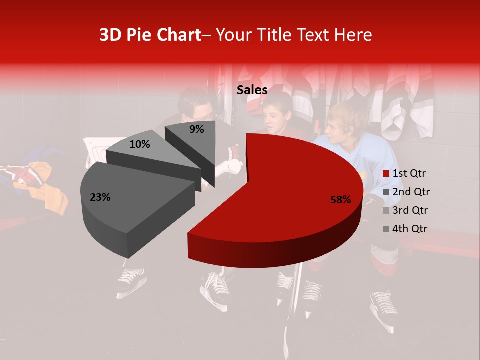 Equipment Rink Kid PowerPoint Template