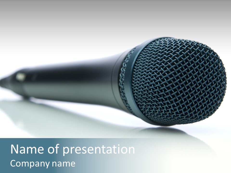 Broadcasting Recording Karaoke PowerPoint Template