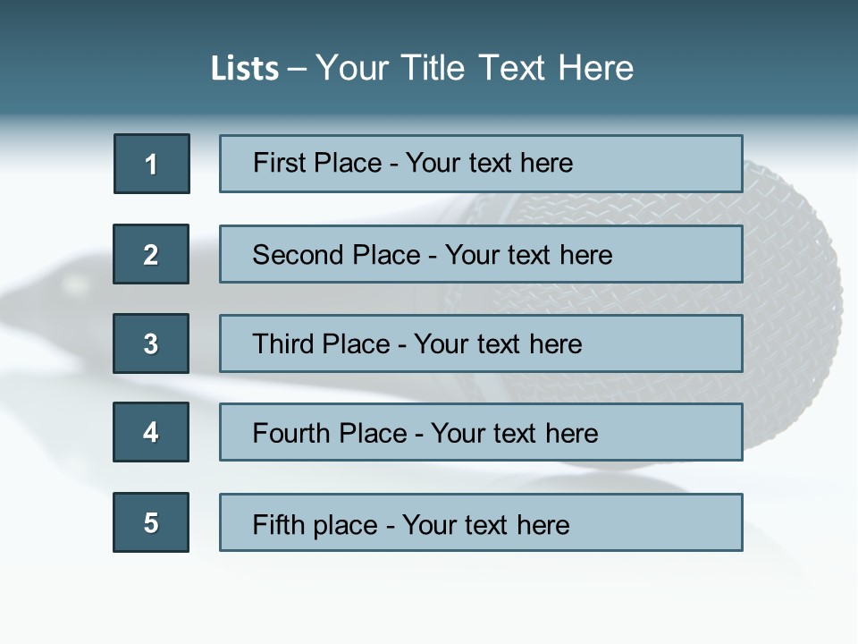 Broadcasting Recording Karaoke PowerPoint Template