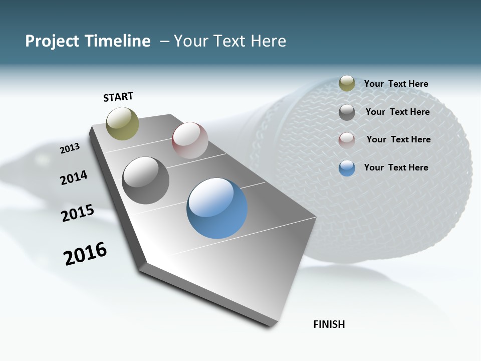 Broadcasting Recording Karaoke PowerPoint Template