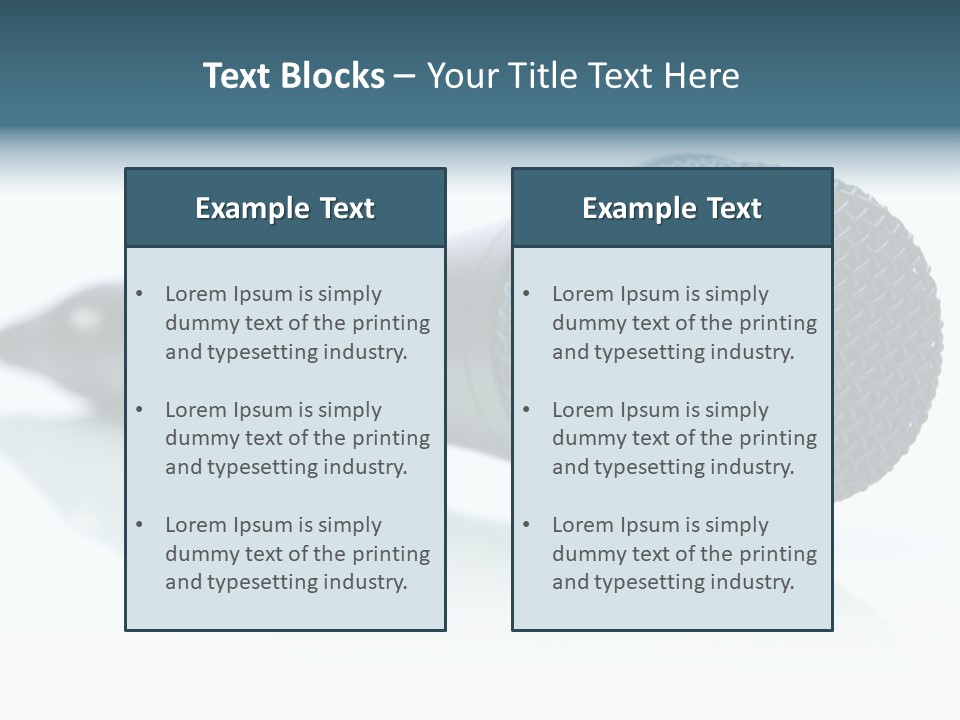 Broadcasting Recording Karaoke PowerPoint Template