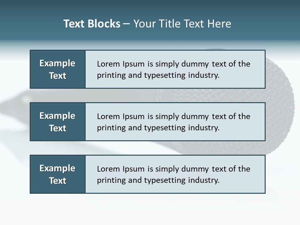 Broadcasting Recording Karaoke PowerPoint Template