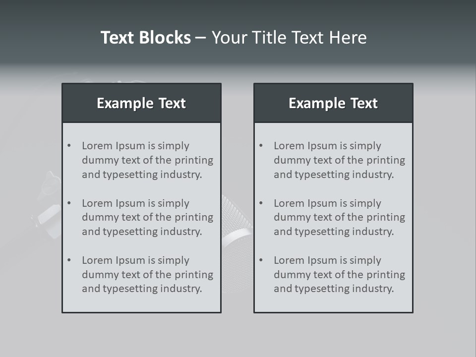A Microphone On A Black Background With The Words Name Of Presentation PowerPoint Template