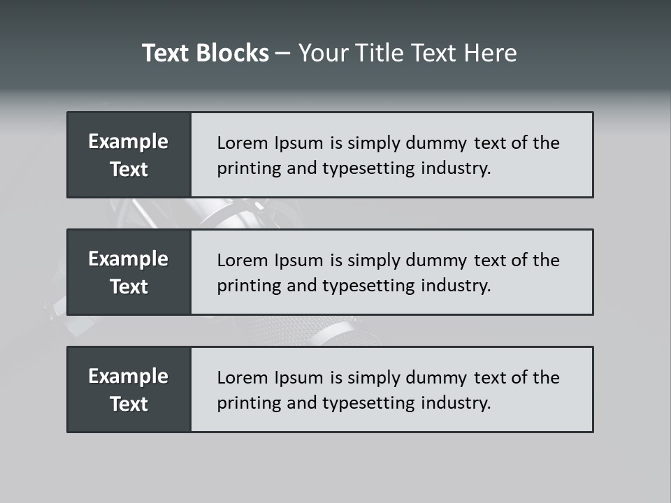 A Microphone On A Black Background With The Words Name Of Presentation PowerPoint Template