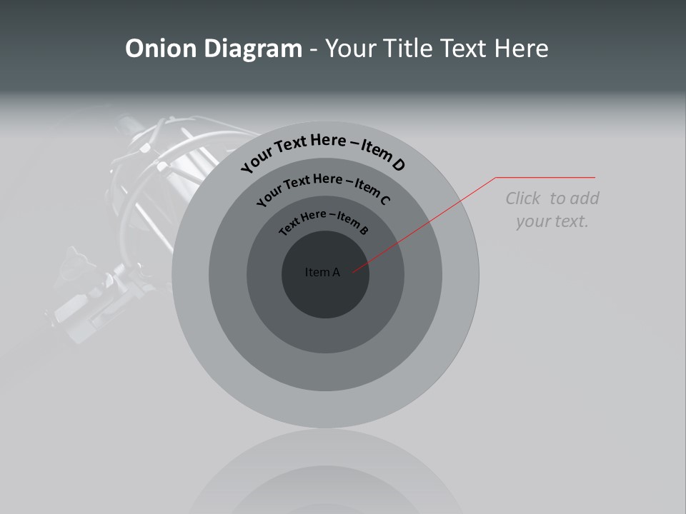 A Microphone On A Black Background With The Words Name Of Presentation PowerPoint Template