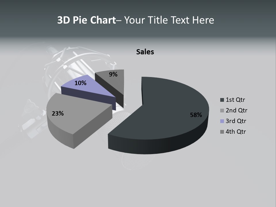 A Microphone On A Black Background With The Words Name Of Presentation PowerPoint Template
