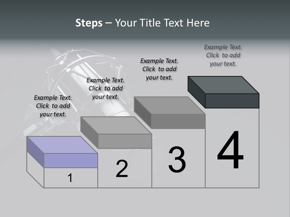 A Microphone On A Black Background With The Words Name Of Presentation PowerPoint Template