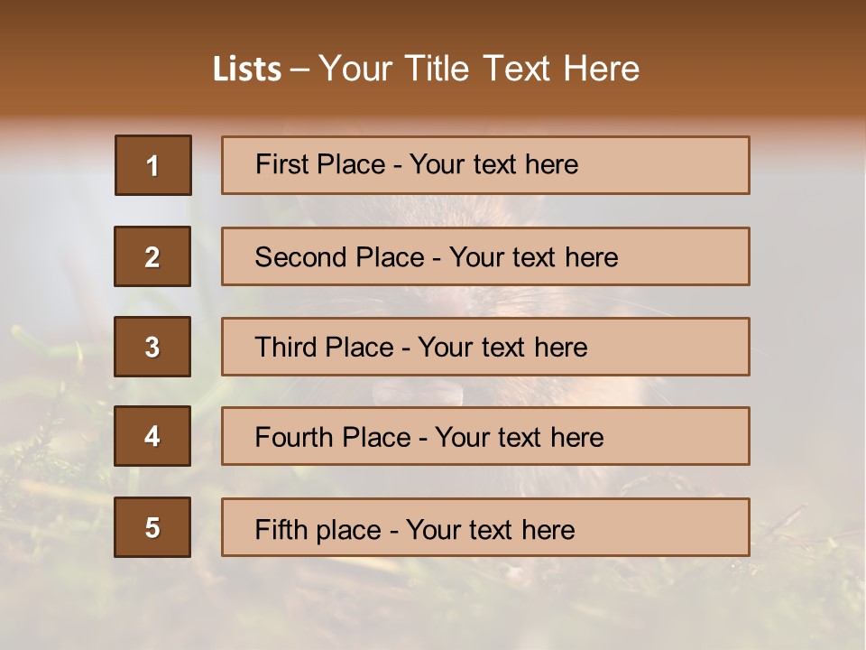 Summer Horizontal Wildlife PowerPoint Template