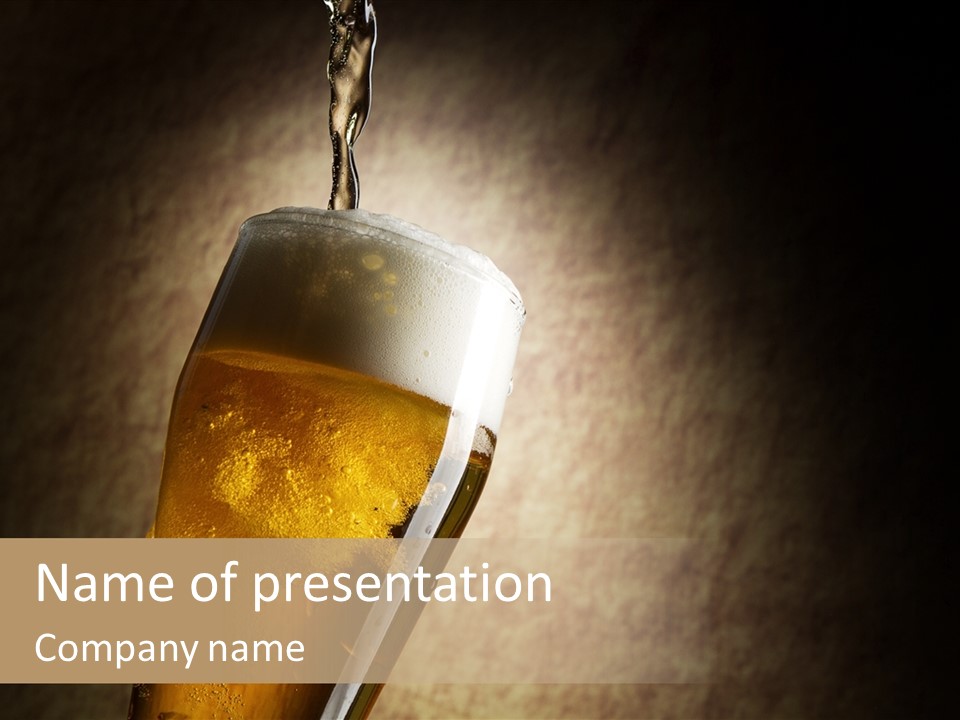 Alcohol Transparent White PowerPoint Template