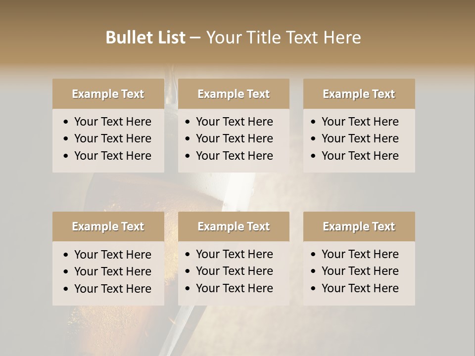 Alcohol Transparent White PowerPoint Template