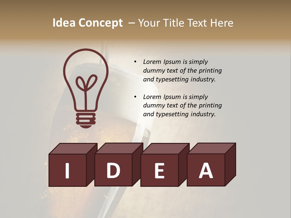 Alcohol Transparent White PowerPoint Template