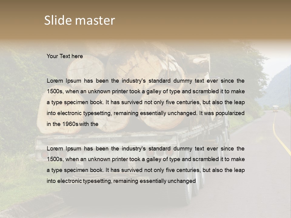Wood Hard Environment PowerPoint Template