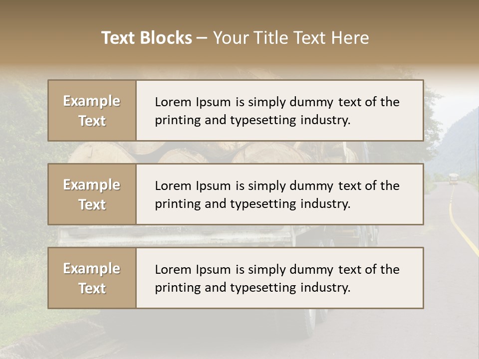 Wood Hard Environment PowerPoint Template