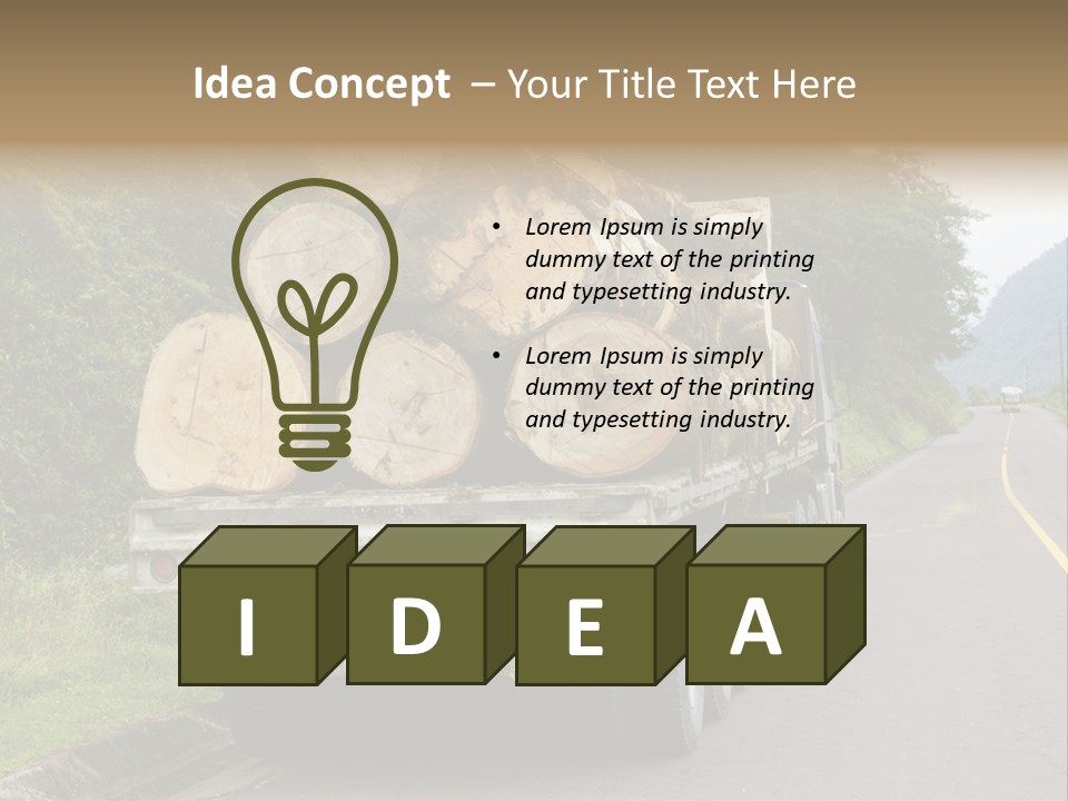 Wood Hard Environment PowerPoint Template