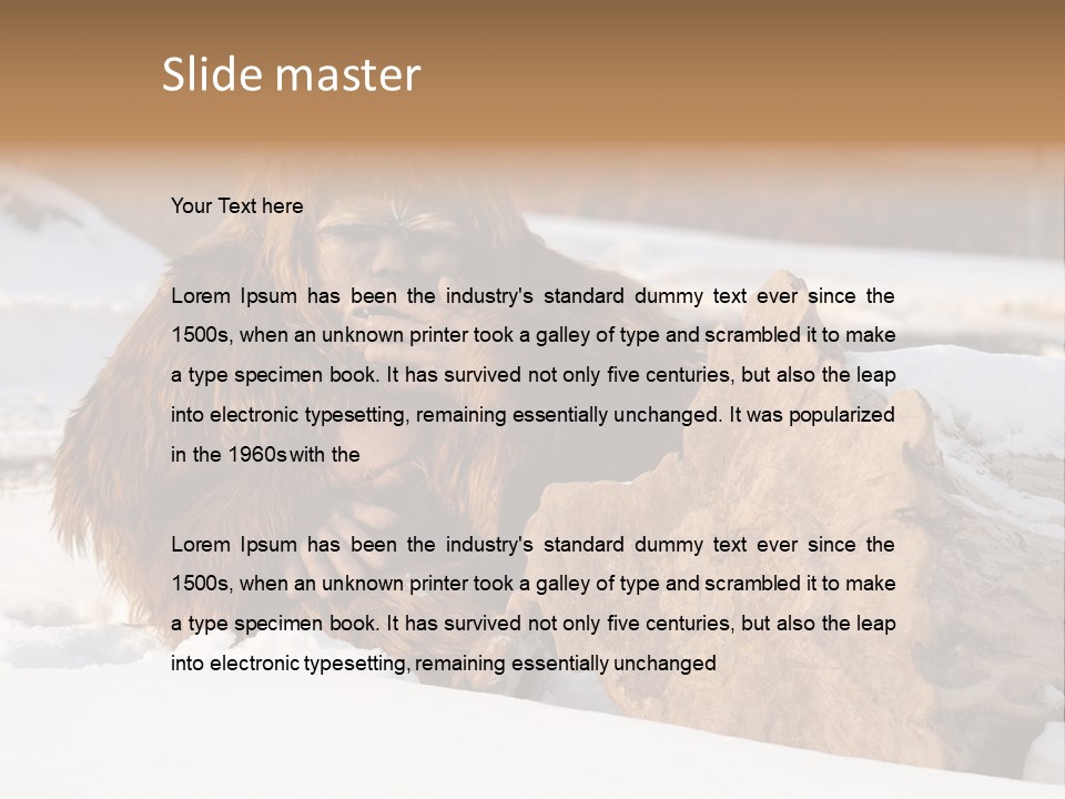 Evolution Legend Bipedal PowerPoint Template