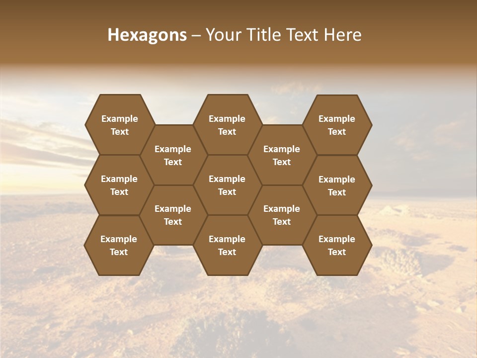 Outside Dusk Desert PowerPoint Template