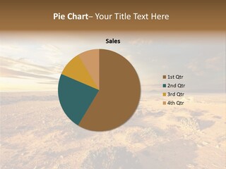 Outside Dusk Desert PowerPoint Template