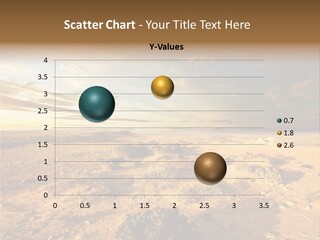 Outside Dusk Desert PowerPoint Template