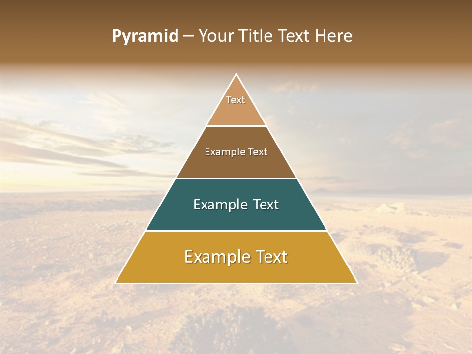 Outside Dusk Desert PowerPoint Template