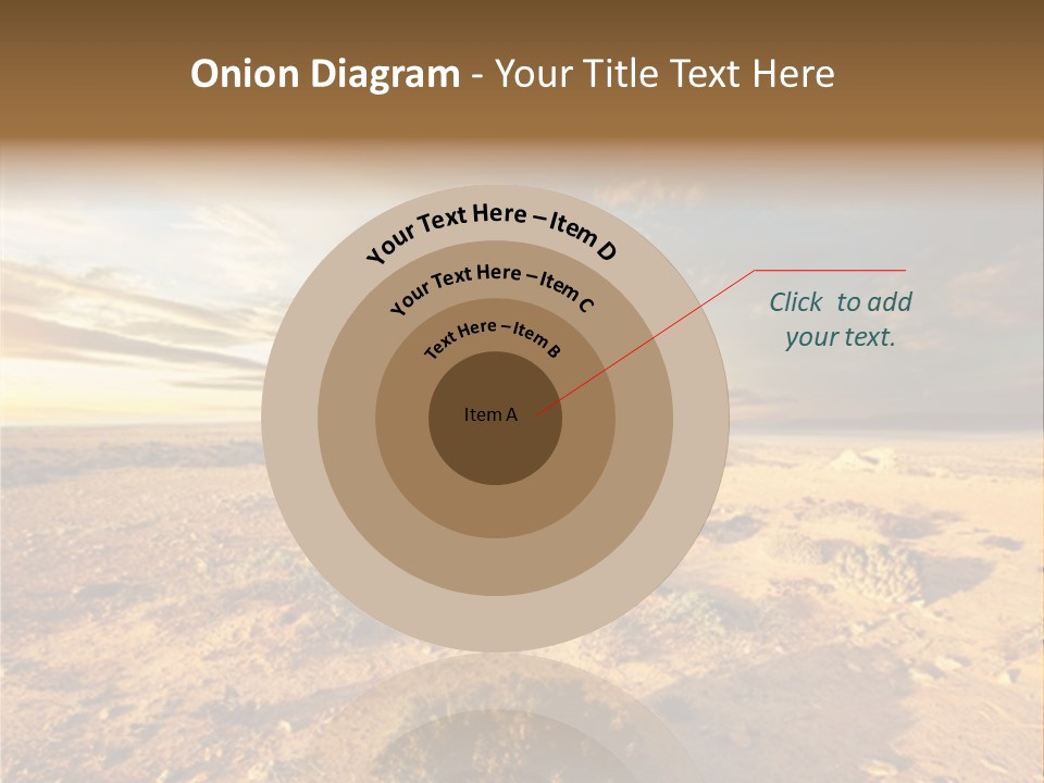 Outside Dusk Desert PowerPoint Template