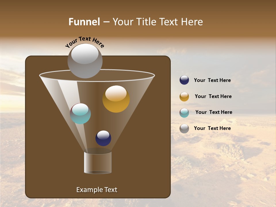Outside Dusk Desert PowerPoint Template
