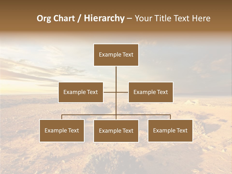 Outside Dusk Desert PowerPoint Template