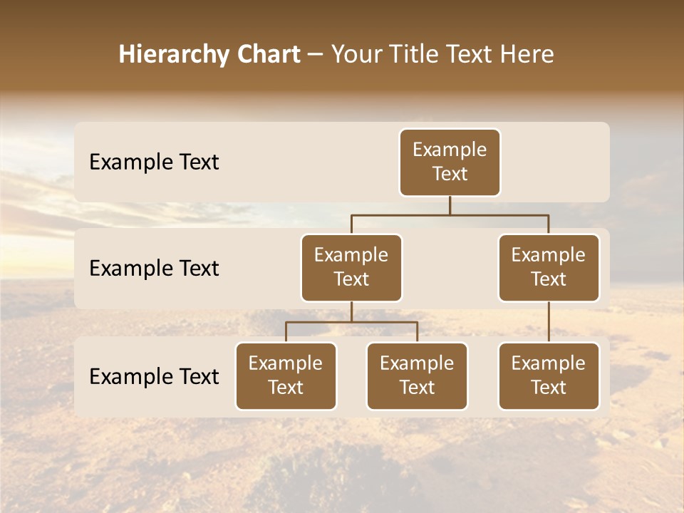 Outside Dusk Desert PowerPoint Template