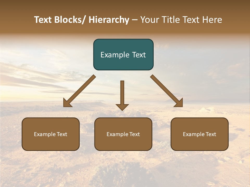 Outside Dusk Desert PowerPoint Template
