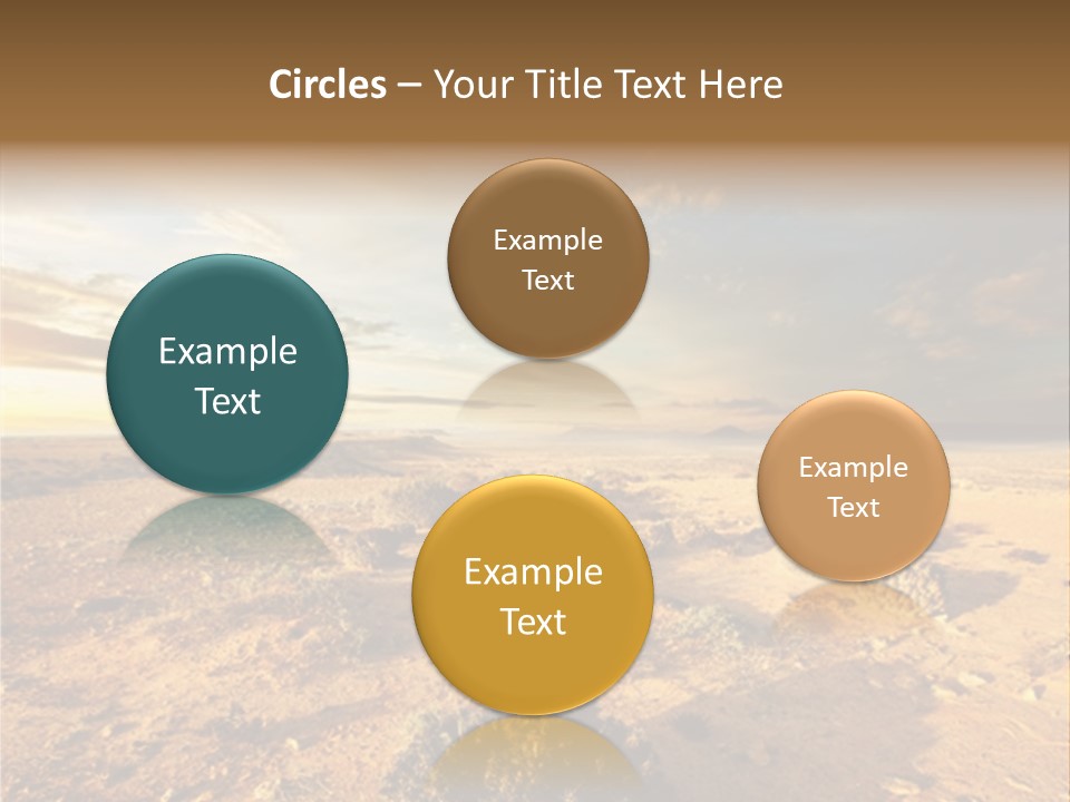Outside Dusk Desert PowerPoint Template