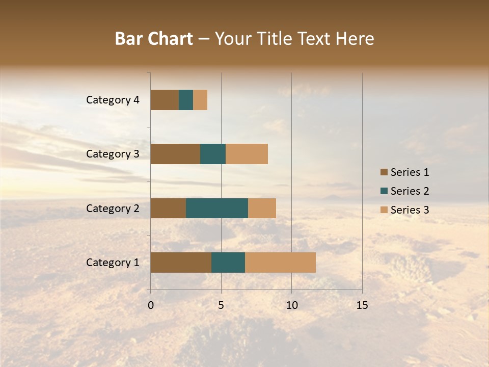 Outside Dusk Desert PowerPoint Template