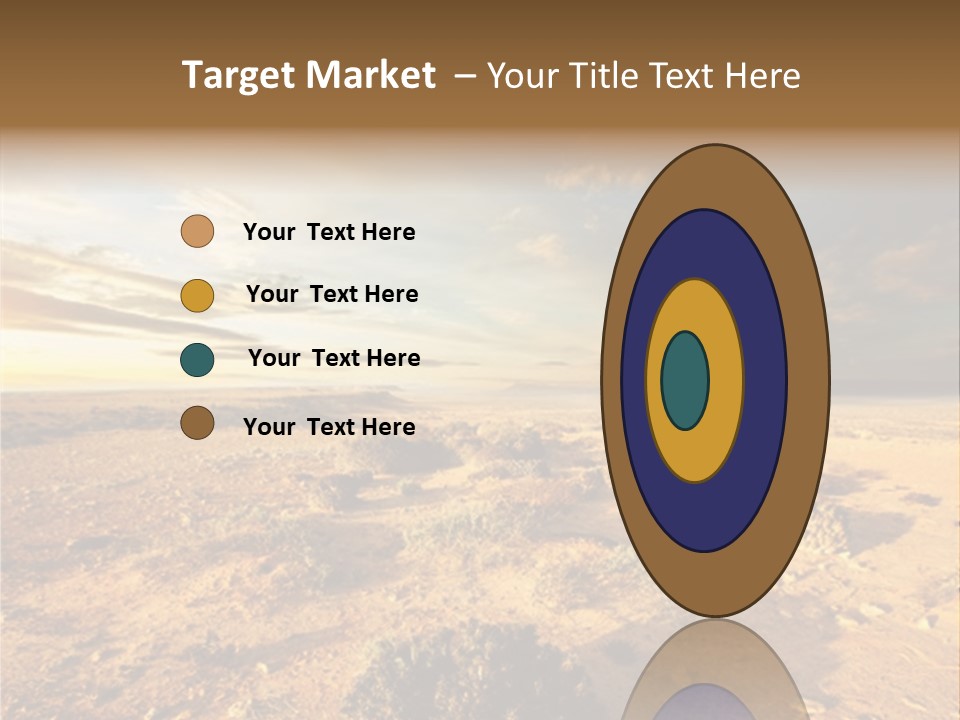 Outside Dusk Desert PowerPoint Template
