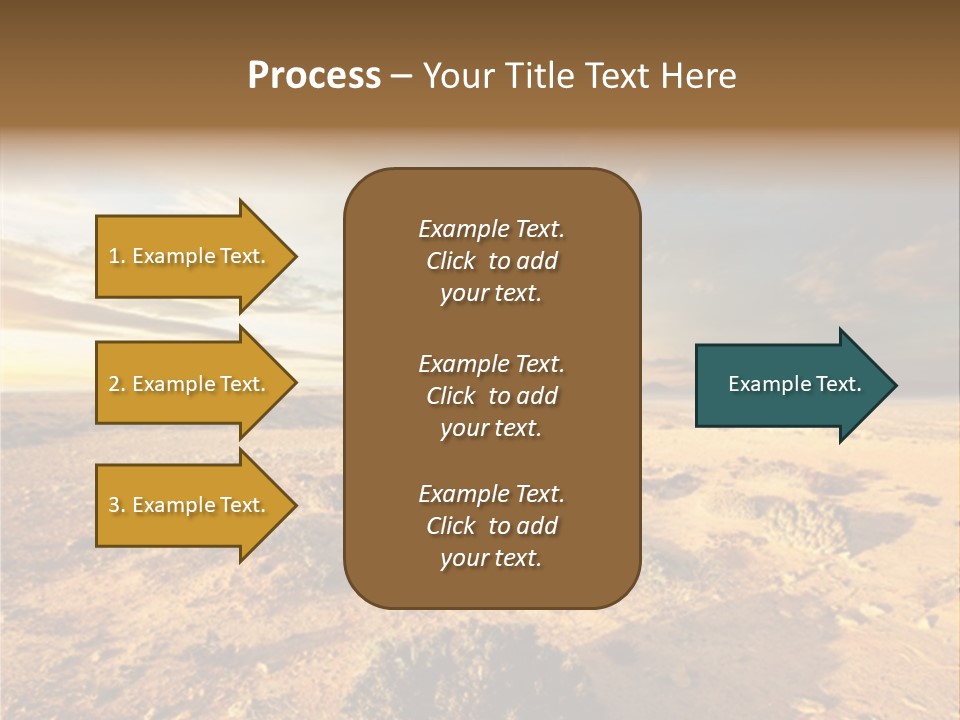 Outside Dusk Desert PowerPoint Template