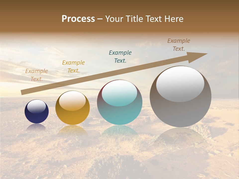 Outside Dusk Desert PowerPoint Template