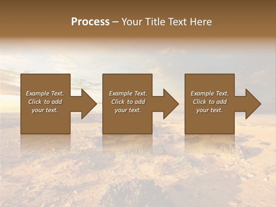 Outside Dusk Desert PowerPoint Template