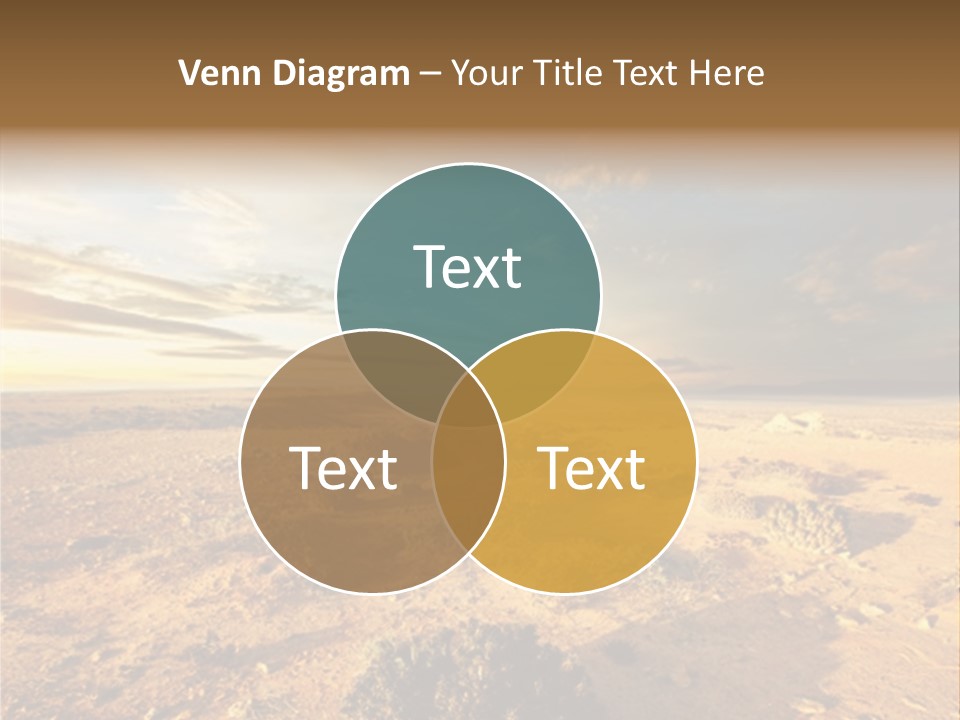 Outside Dusk Desert PowerPoint Template