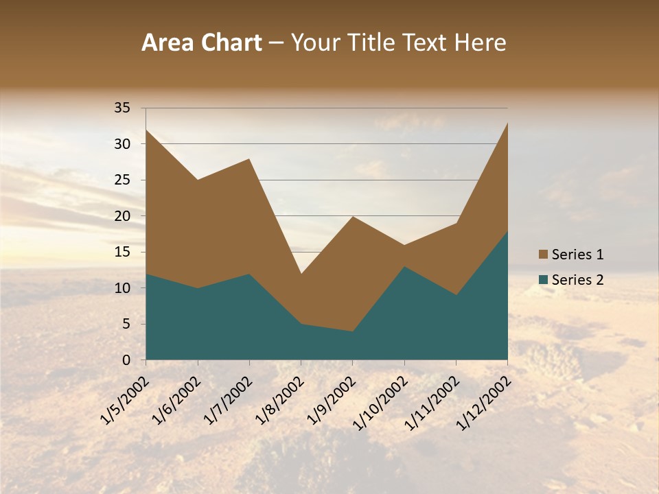 Outside Dusk Desert PowerPoint Template