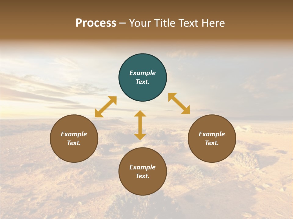 Outside Dusk Desert PowerPoint Template