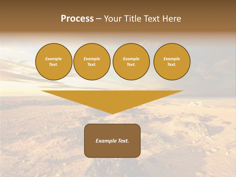 Outside Dusk Desert PowerPoint Template