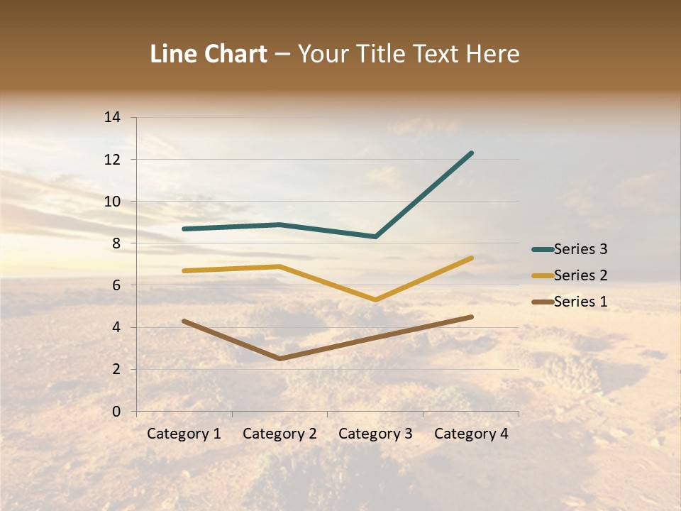 Outside Dusk Desert PowerPoint Template