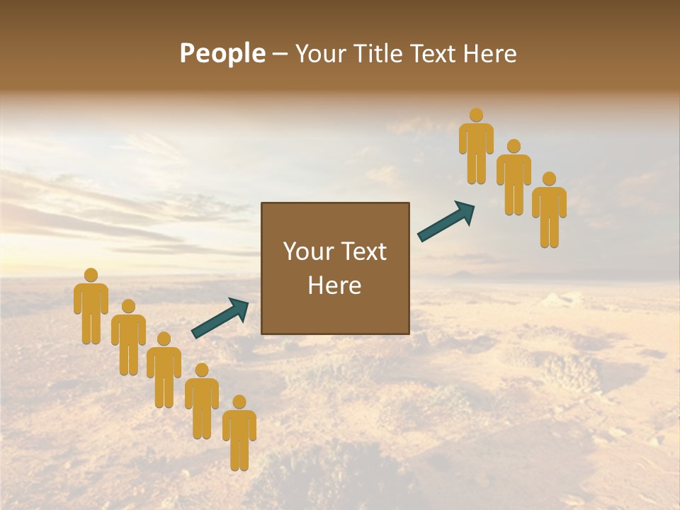 Outside Dusk Desert PowerPoint Template