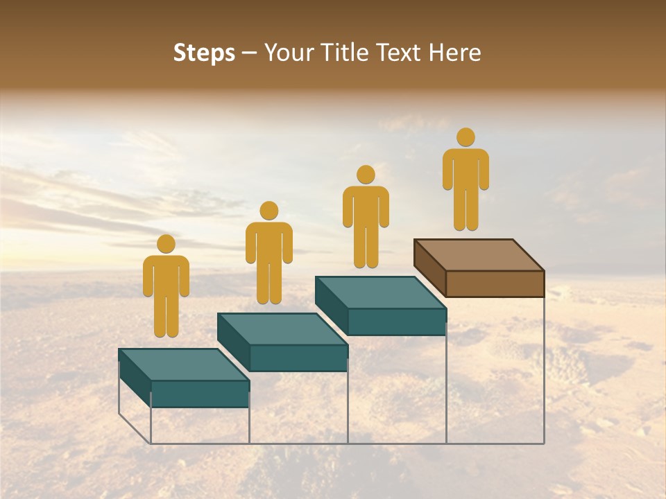 Outside Dusk Desert PowerPoint Template