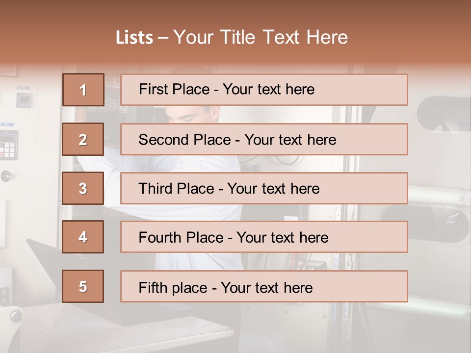 Technology Staff Hardware PowerPoint Template