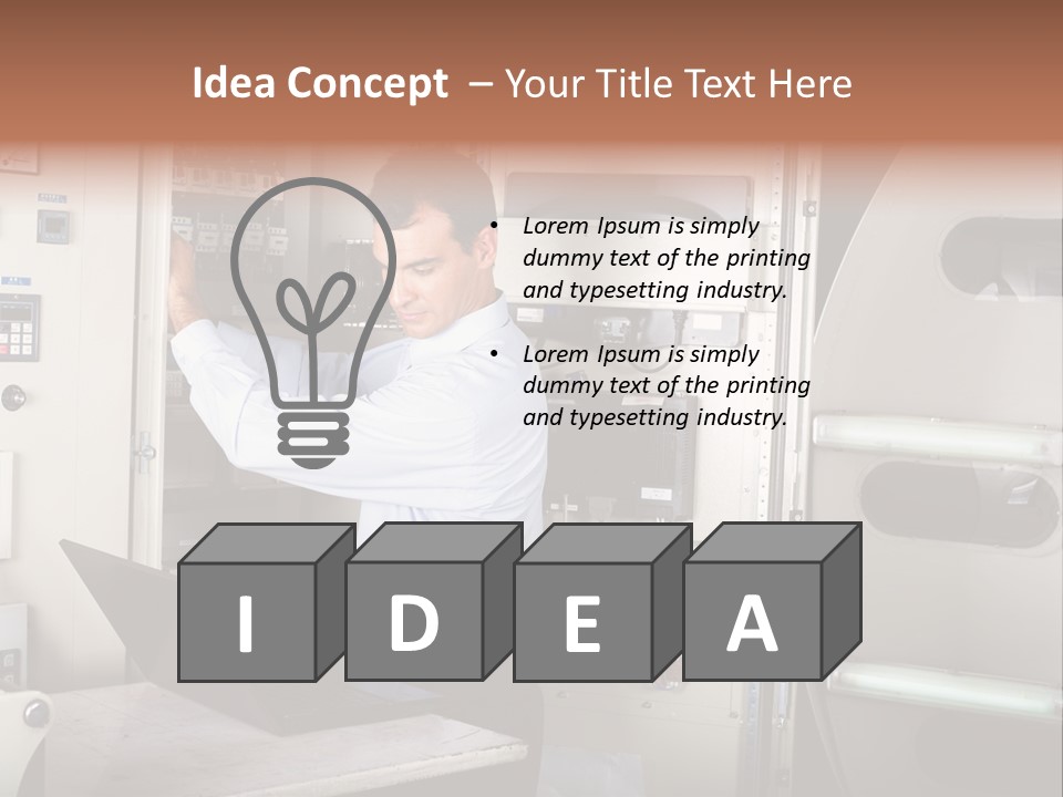 Technology Staff Hardware PowerPoint Template