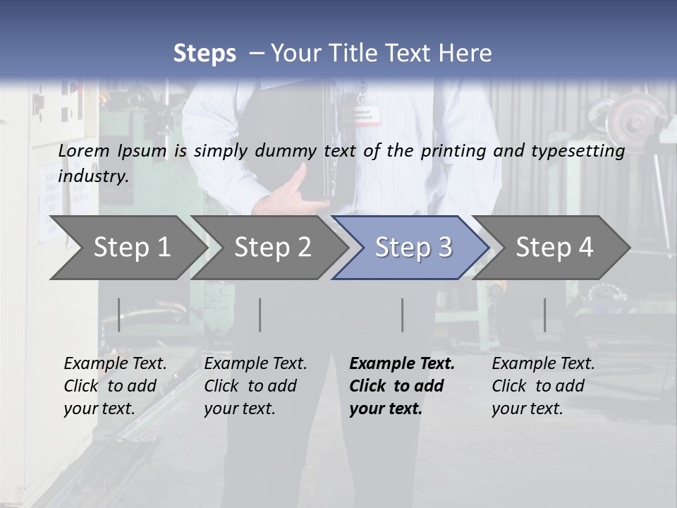 Full Length Director Factory PowerPoint Template