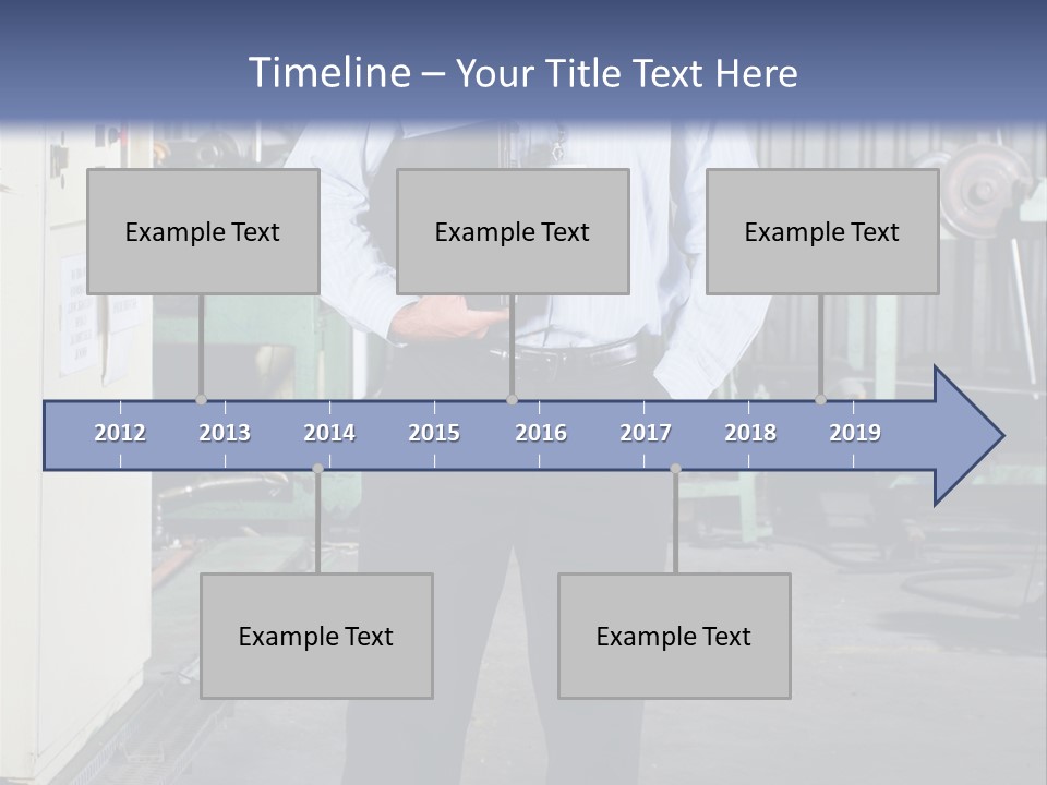 Full Length Director Factory PowerPoint Template