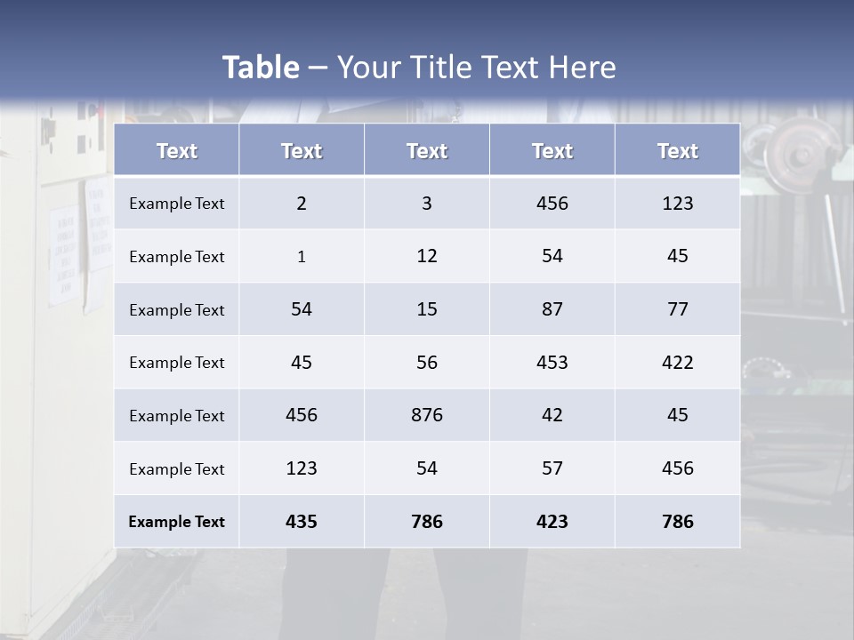 Full Length Director Factory PowerPoint Template