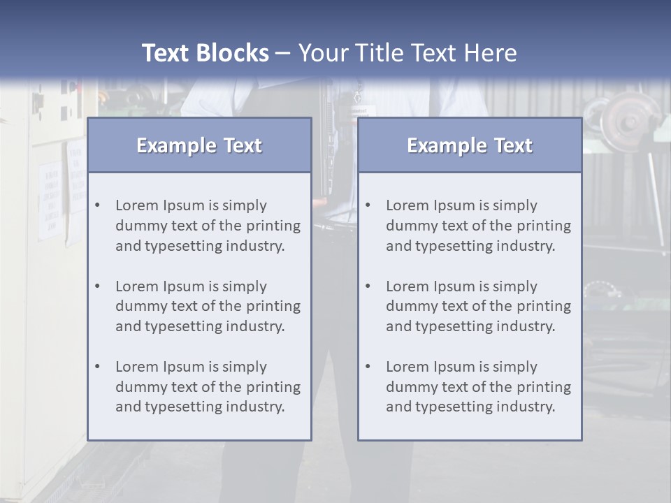 Full Length Director Factory PowerPoint Template
